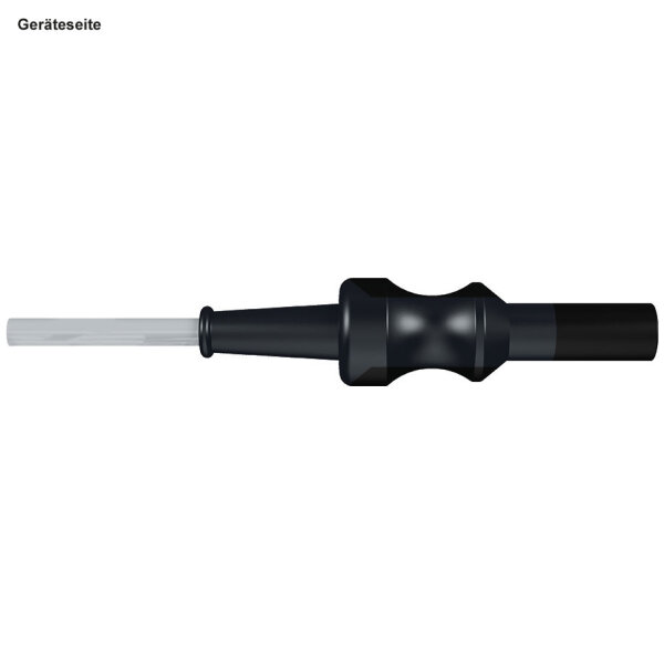 HF-Kabel bipolar, Flachstecker, gerade, 3 m