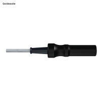 HF-Kabel bipolar, Flachstecker, gerade,  3 m