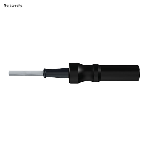 HF-Kabel bipolar, Flachstecker, gerade,  5 m