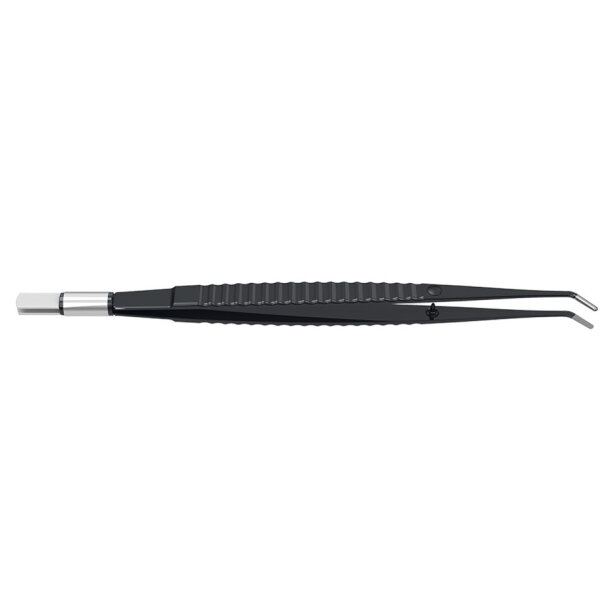 Pinzette bipolar, gerade 180 mm 8 x 1 mm, 45° abgewinkelt