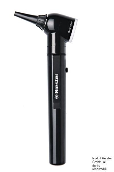 e-scope F.O. Otoskop LED 3,7 V schwarz