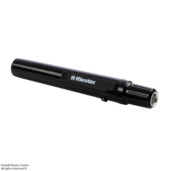 e-xam XL 2,5 V Diagnostikleuchte, schwarz, mit Zungenspatelhalter inkl. 2 Batterien Typ AA