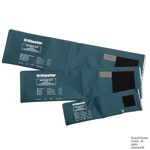 Klettenmanschette Erwachsene,  polsterlos 54 x 14,5 cm, 2-Schlauch, desinfizierbar