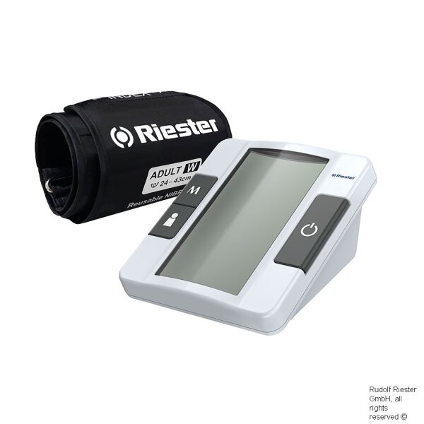 ri-champion smartPRO vollautomatisches Oberarmblutdruckmessgerät, 1-Schlauch, mit W-Manschette für Erwachsene