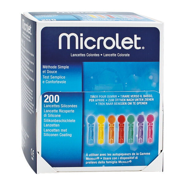 Microlet Lanzetten Color | 200 Stück