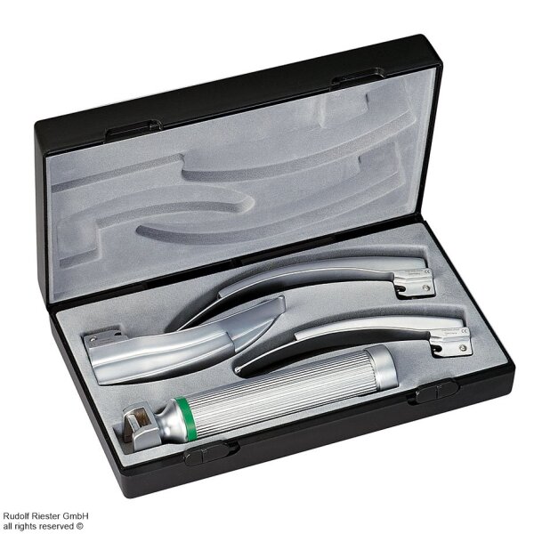 ri-integral Laryngoskop-Set Macintosh, LED 2,5 V mit Griff Typ C u. F.O. Spatel