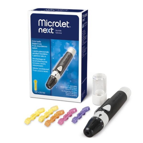 Microlet 2 Blutentnahmegerät mit 5 Lanzetten