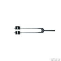 Stimmgabel c 128 Hz, Aluminium, mit Dämpfern