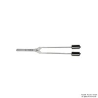 Stimmgabel c 128 Hz, Stahl, mit Dämpfern