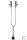 Stimmgabel Rydel-Seiffer, c64 Hz/c128 Hz mit Fuß, Stahl, abnehmbarer Dämpfer