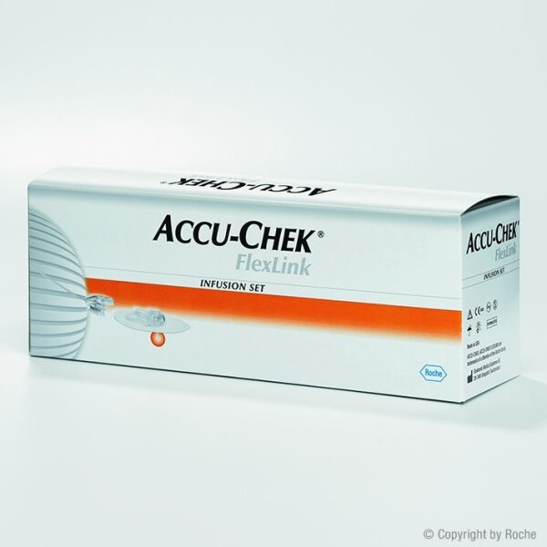 Accu-Chek FlexLink Infusionsset: 8 mm Kanüle, 60 cm Schlauch (10 Set)