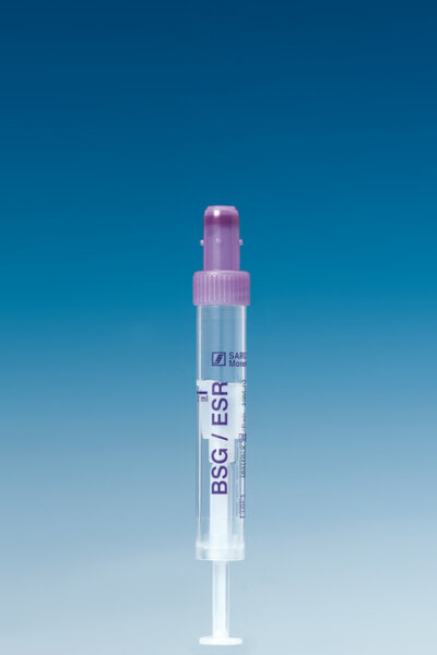 Sarstedt S-Monovette® 2 ml | 66 x 11 mm | BSG citrat  lila | Standarddruck | steril | 50 Stück