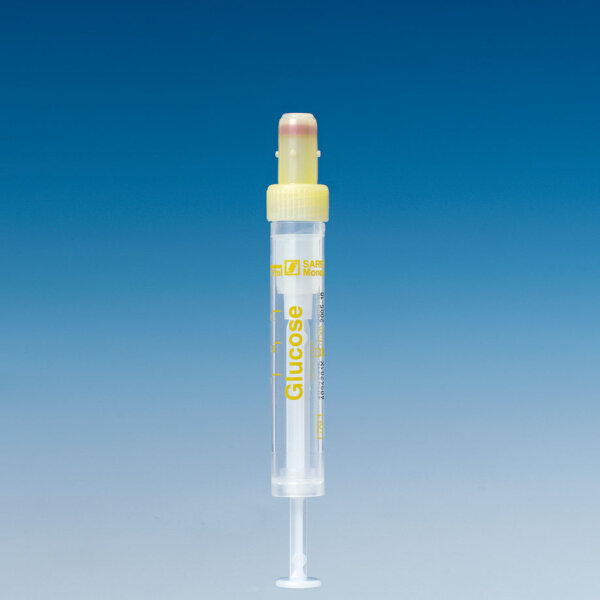 S-Monovetten 2,7 ml, 66 x 11 mm, Fluorid EDTA/Glucose, steril (50 Stck.) transparentes Kunststoffetikett
