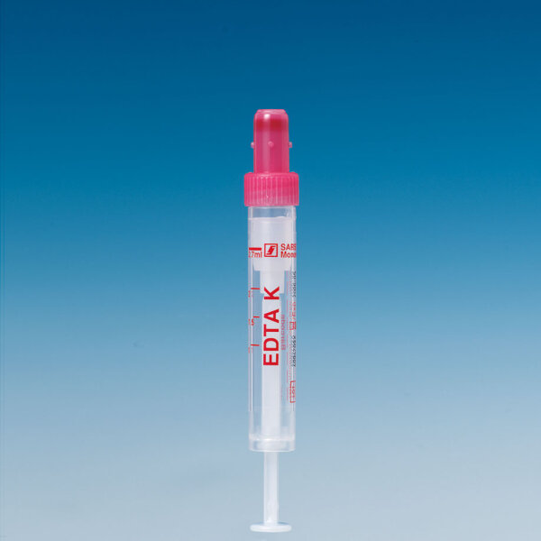 Sarstedt S-Monovette® 2,7 ml, 66 x 11 mm | Kalium-EDTA | steril | roter Verschluss | 50 Stück