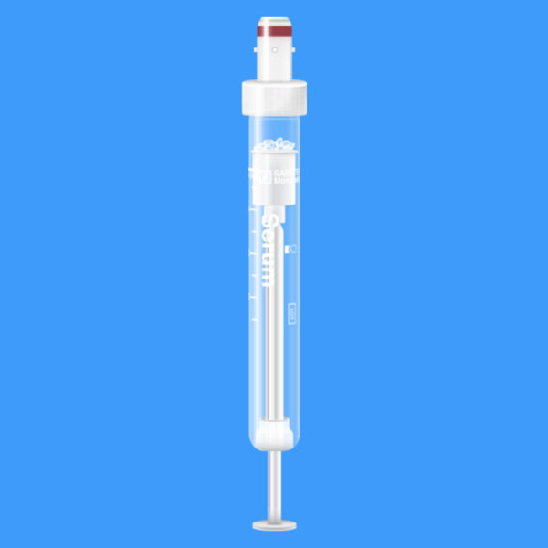S-Monovetten 4,9 ml, 90 x 13 mm Serum CAT, steril (50 Stck.) transparentes Kunststoffetikett VE /