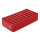 S-Monovette-Rack D 17, rot, 50 Bohrungen Ø 17 mm, ohne Griffe