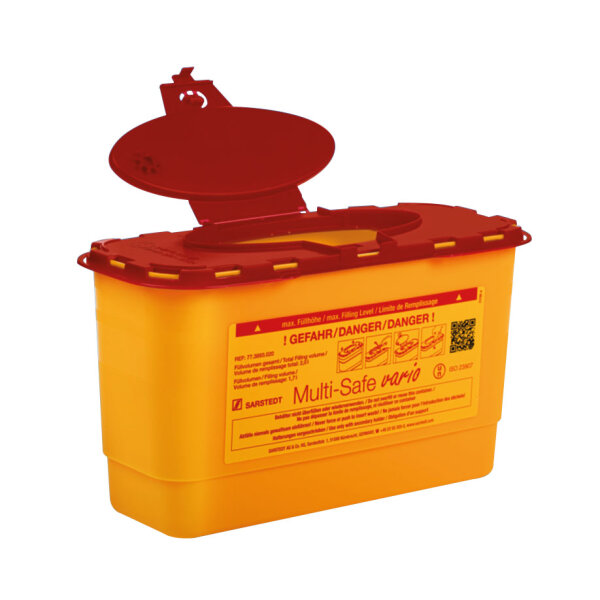 Kanülensammler | Multi-Safe vario 2000 | 2 Liter | mit ovaler Öffnung | 1 Stück