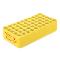 S-Monovette-Rack D 17, gelb, 50 Bohrungen Ø 17 mm,...