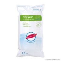 Mikrozid Sensitive Wipes Jumbo | alkoholfrei | 20 x 20 cm...