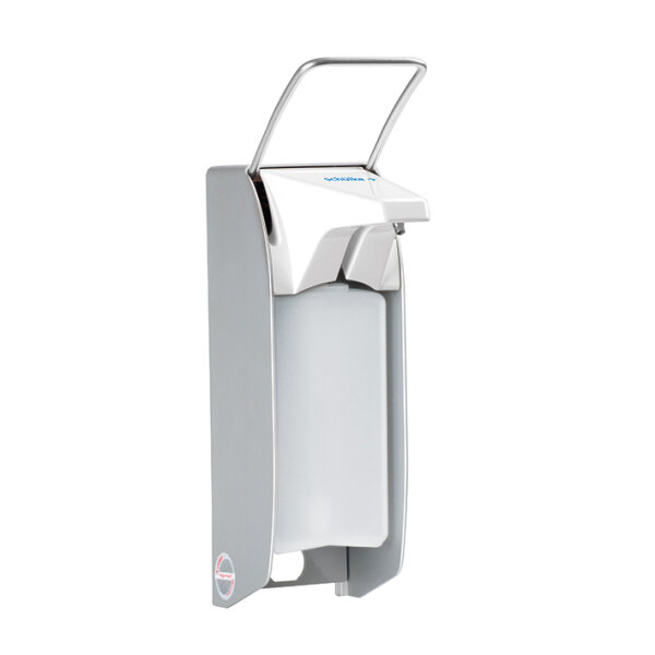 Präparatespender KHK 500 kurzer Armhebel, mit Edelstahlpumpe für 500 ml-Flaschen