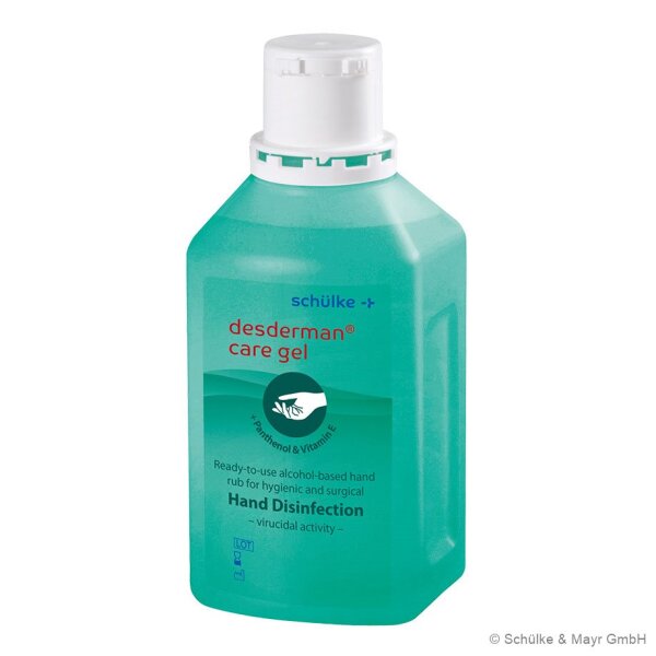 Desderman Care Gel | Händedesinfektion | Biozid | 500 ml Spenderflasche