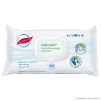Mikrozid Sensitive Wipes Premium | alkoholfrei | 20x20cm...