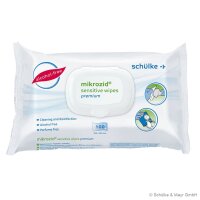 Mikrozid Sensitive Wipes Premium | alkoholfrei | 20x20cm...