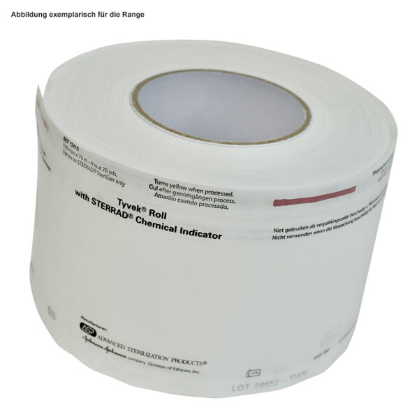 Tyvek Steri-Rolle mit  STERRAD Chemo-Indikator 0,075 m x 70 m