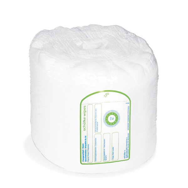 Schülke Wipes 70 | 70 Vliestücher | trockene Tücher (28 x 23 cm) | 1 Rolle