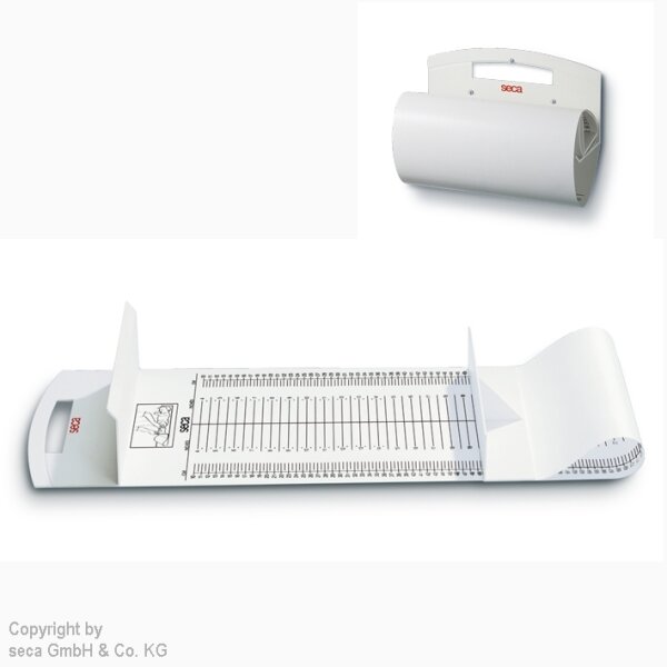 mobile Messmatte seca 210 für Säuglinge und Kleinkinder, weiß