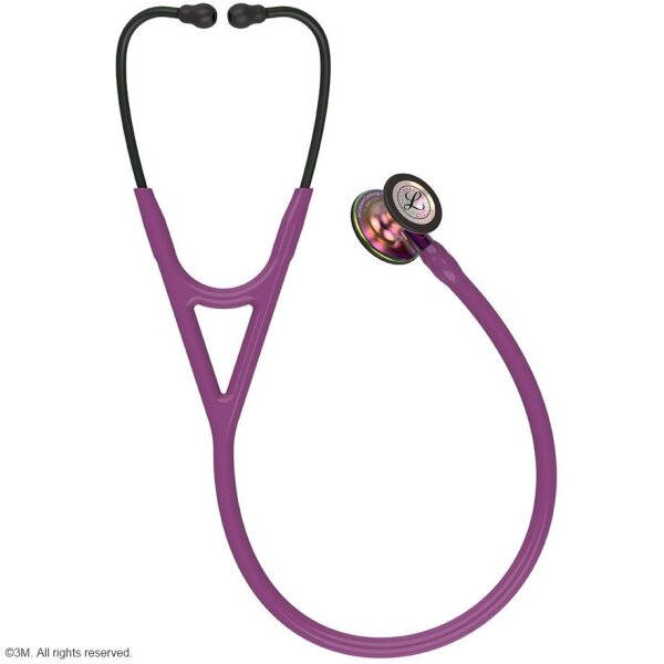 Stethoskop Littmann Cardiology IV pflaume / Bruststück Regenbogen
