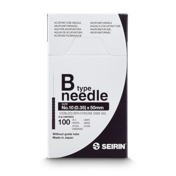 Standardnadeln B-Type 0,35x50 Nr. 10 (100 Stck.)