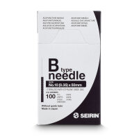 Standardnadeln B-Type 0,35x50 Nr. 10 (100 Stck.)