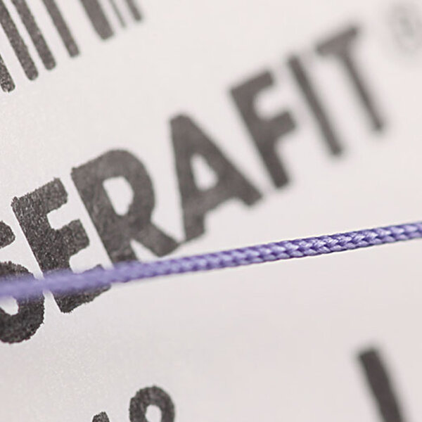 SERAFIT 2/0=3 violett, Nahtmaterial Fadenlänge 2x70cm (12Stck.)