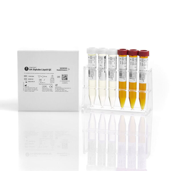 Chek-Stix UA Diptube Liquid QC gebrauchsfertige Flüssigkeitskontrolle 2 x (3x15 ml)