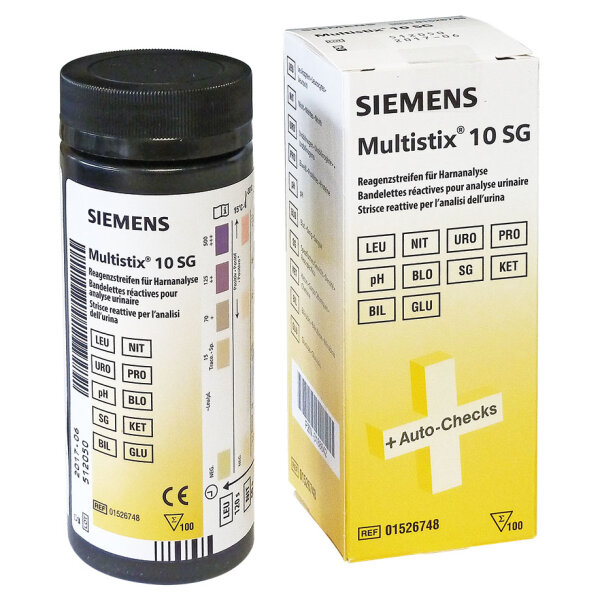 Multistix 10 SG | visuell/Clinitek Status | Harnteststreifen | Siemens | 100 Stück