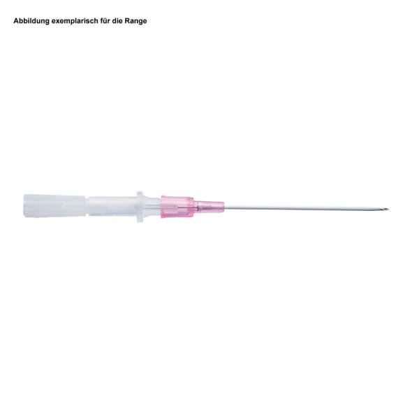 OPTIVA I.V. Venenverweilkanülen 20 G, 1,1 x 32 mm, rosa (50 Stck.) mit geradem Ansatz