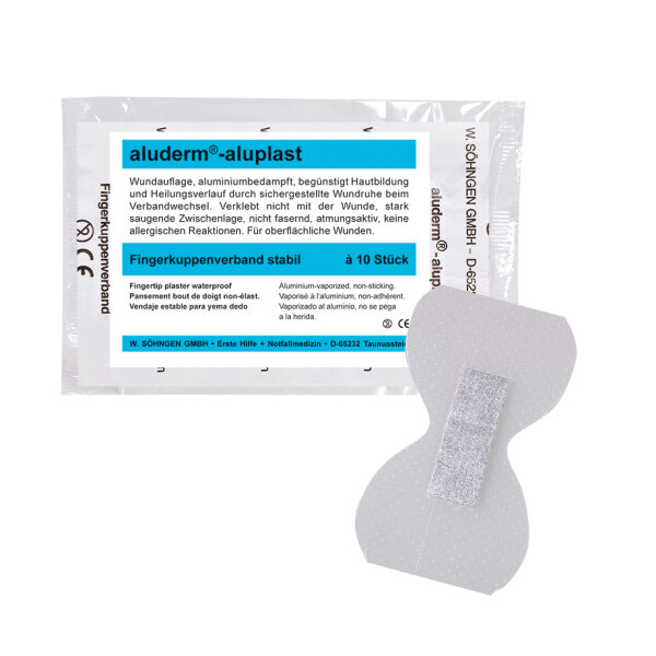 aluderm-aluplast Fingerkuppenverband stabil ca. 4,3 x 7,2 cm (10 Stck.)