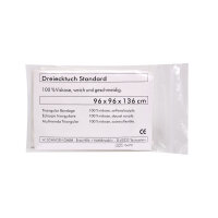 Dreiecktuch Standard rohweiß nach DIN 13168, ca. 96...