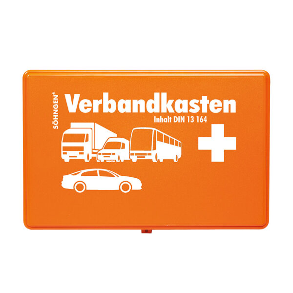 KFZ.-Verbandkasten Standard mit Füllung DIN 13164, orange