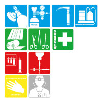 Piktogramm-Serie NOTFALLMEDIZIN G 11 große...