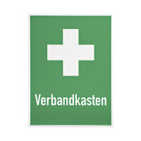 Rettungszeichen Erste-Hilfe-Kreuz und Beschriftung...