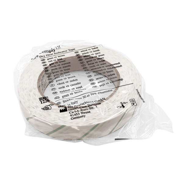 Steri-Klebeband 3M Comply Heißluft-Indikatorband | 19 mm x 50 m | 1 Rolle