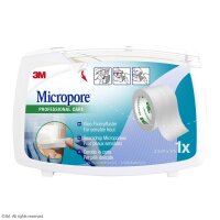 3M Micropore Vliespflaster weiß, 2,5 cm x 5 m, mit...
