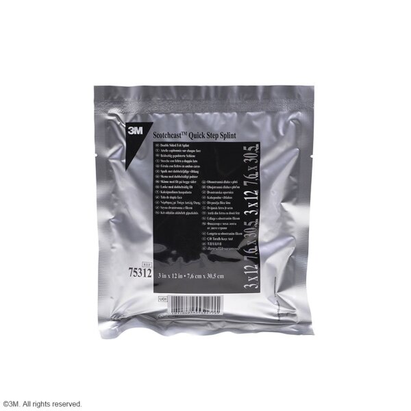 3M Scotchcast Quick Step Splint, Fertigschienen 7,6 x 30,4 cm (10 Stck.)