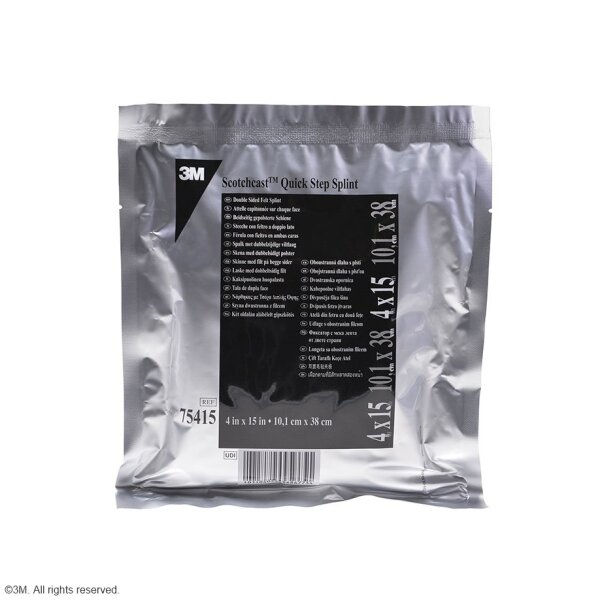 3M Scotchcast Quick Step Splint, Fertigschienen 10,1 x 38,1 cm (10 Stck.)