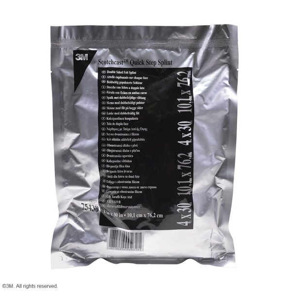 3M Scotchcast Quick Step Splint, Fertigschienen 10,1 x 76,2 cm (10 Stck.)