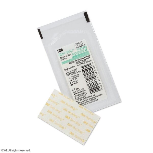3M Steri-Strip Wundverschlussstreifen 6 x 38 mm (50 x 6 Streifen) Klinikpackung
