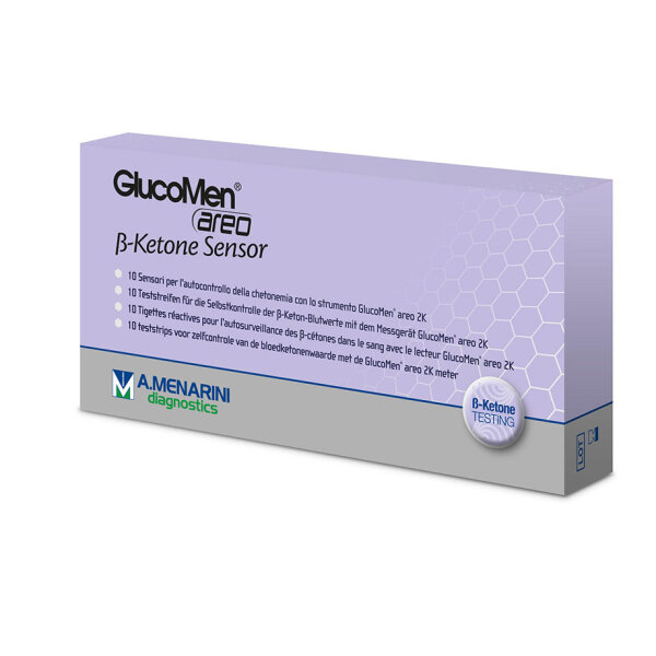 GlucoMen areo ß-Ketone Sensor Teststreifen | 10 Test
