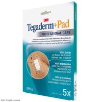 3M Tegaderm + Pad Transparentverband, 9 x 15 cm (5 Stck.)...
